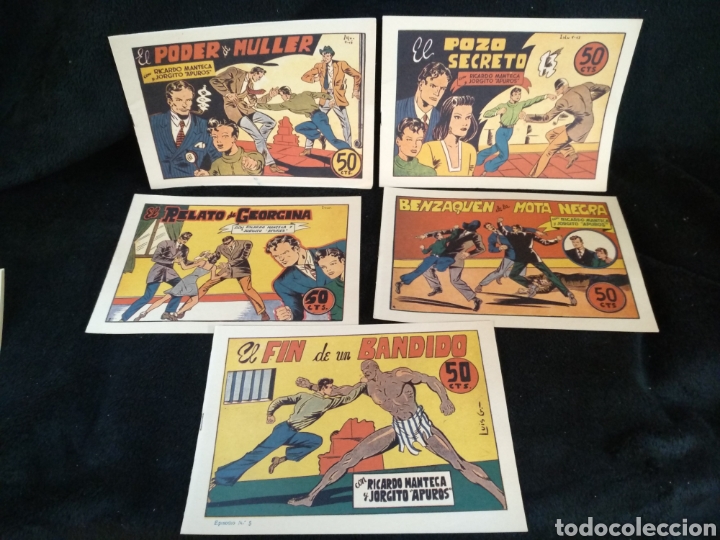 C&oacute;mics: Ricardo Manteca y Jorgito Apuros, colecci&oacute;n completa 11 n&uacute;meros - Foto 2