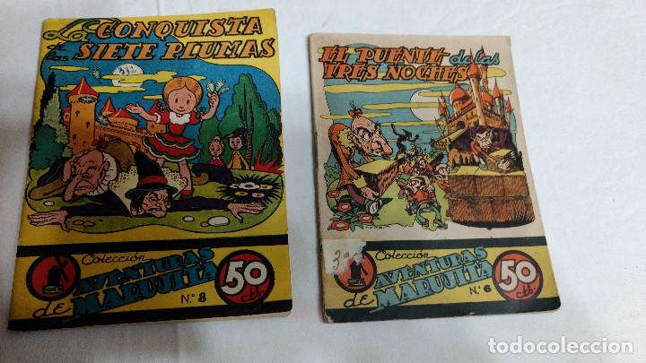 C&oacute;mics: AVENTURAS DE MARUJITA DE EDITORIAL MOLINO LOTE N&ordm; 6-8 A&Ntilde;O 1939