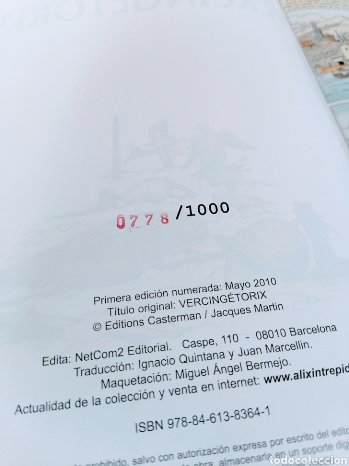 C&oacute;mics: C&Oacute;MIC ALIX. N&deg;18. VERCINGETORIX. JACQUES MARTIN. NETCOM2. 1&ordf; EDICION NUMERADA. - Foto 2