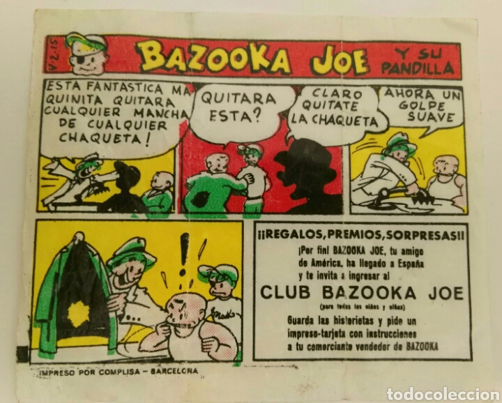 C&oacute;mics: Bazooka Joe y su pandilla.Envoltorio chicle - Foto 1
