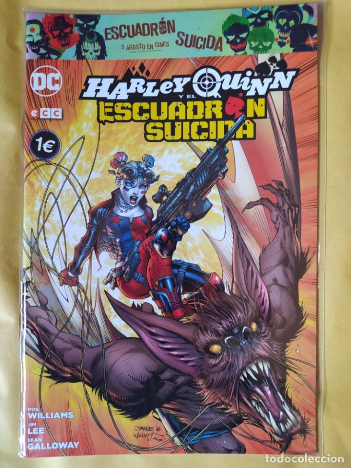 C&oacute;mics: HARLEY QUINN Y EL ESCUADRON SUICIDA-NUEVO- ECC EDICIONES-BOLSA &BACKBOARD - Foto 1