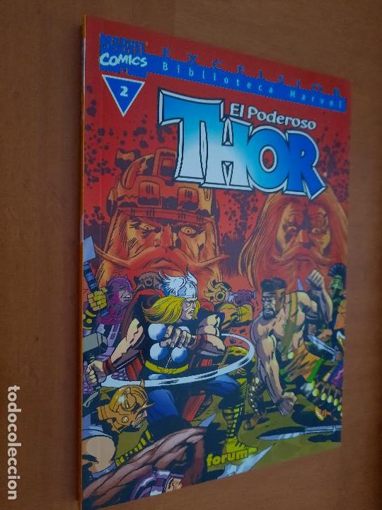 C&oacute;mics: EL PODEROSO THOR 2. BIBLIOTECA MARVEL. EXCELSIOR. FORUM. R&Uacute;STICA. BUEN ESTADO - Foto 1