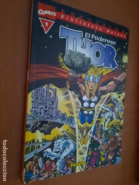 C&oacute;mics: EL PODEROSO THOR 1. BIBLIOTECA MARVEL. EXCELSIOR. FORUM. R&Uacute;STICA. BUEN ESTADO - Foto 1