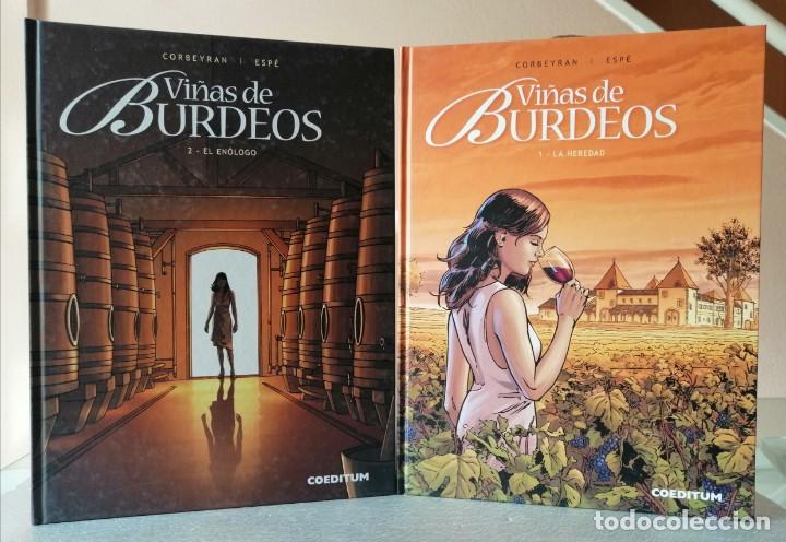 C&oacute;mics: VI&Ntilde;AS DE BURDEOS (1 Y 2 COMPLETA) COEDITUM 2015 EXCELENTE ESTADO - Foto 1