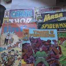 Cómics: LOTE DE 8 COMICS. MARVEL, BRUGUERA, ETC. AÑOS 70-80. LA MASA, SPIDER MAN, CONAN, THOR ETC.. Lote 253011275