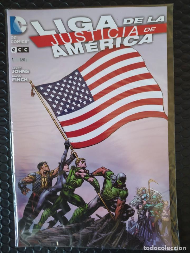 C&oacute;mics: DESCATALOGADO 2012-LIGA JUSTICIA AM&Eacute;RICA #1 -ECC-DC-NUEVO(NM)-BOLSA & BACKBOARD