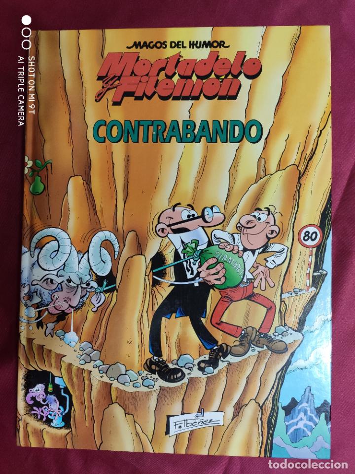C&oacute;mics: MAGOS DEL HUMOR. MORTADELO Y FILEMON. CONTRABANDO. CIRCULO DE LECTORES - Foto 1