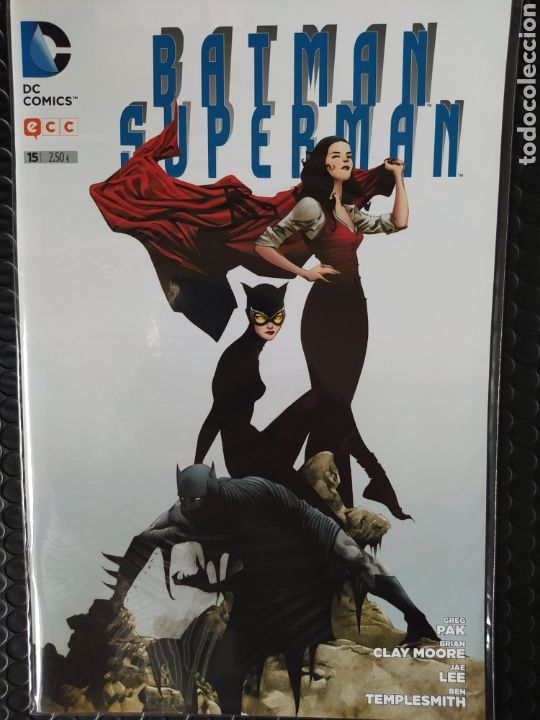 C&oacute;mics: DESCATALOGADO-BATMAN/SUPERMAN #15-GREG PAK-ECC-NUEVO-BOLSA & BACKBOARD - Foto 1