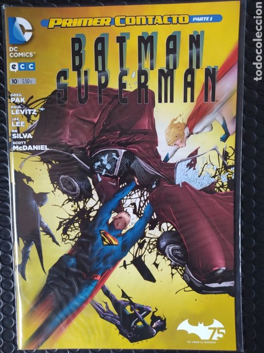 C&oacute;mics: DESCATALOGADO-BATMAN/SUPERMAN #10-GREG PAK-ECC-NUEVO-BOLSA & BACKBOARD - Foto 1