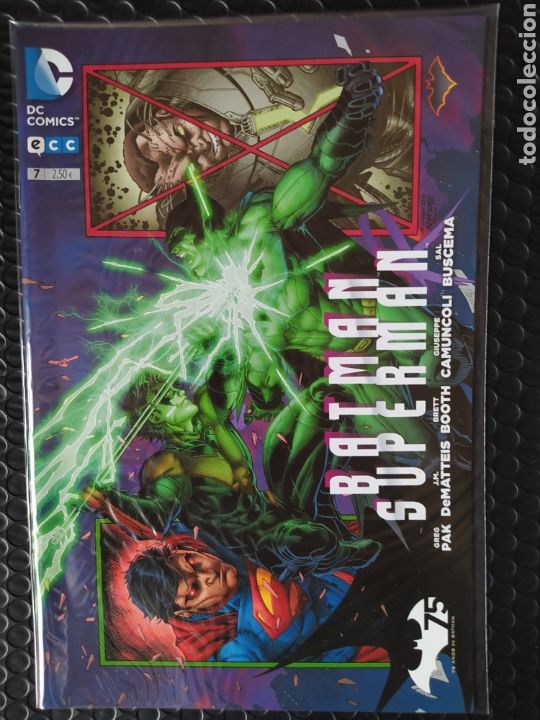 C&oacute;mics: DESCATALOGADO-BATMAN/SUPERMAN #7-GREG PAK-ECC-NUEVO-BOLSA & BACKBOARD - Foto 1