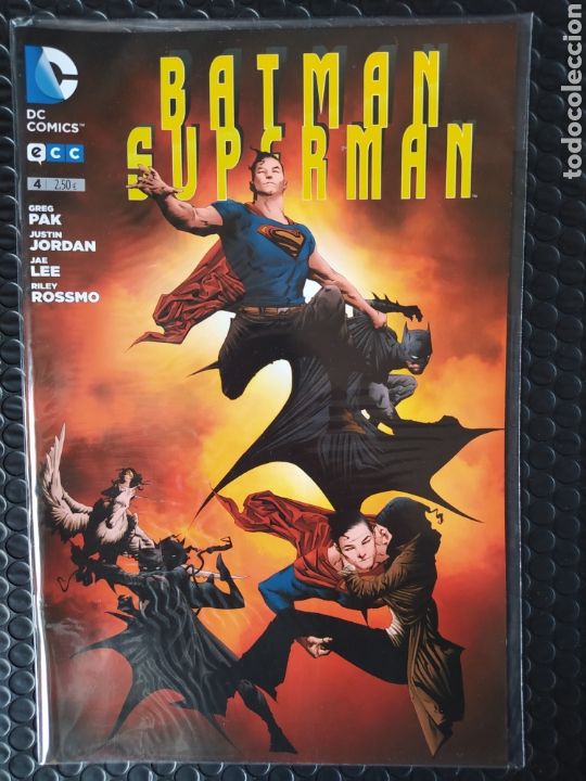C&oacute;mics: DESCATALOGADO-BATMAN/SUPERMAN #4-GREG PAK-ECC-NUEVO-BOLSA & BACKBOARD - Foto 1
