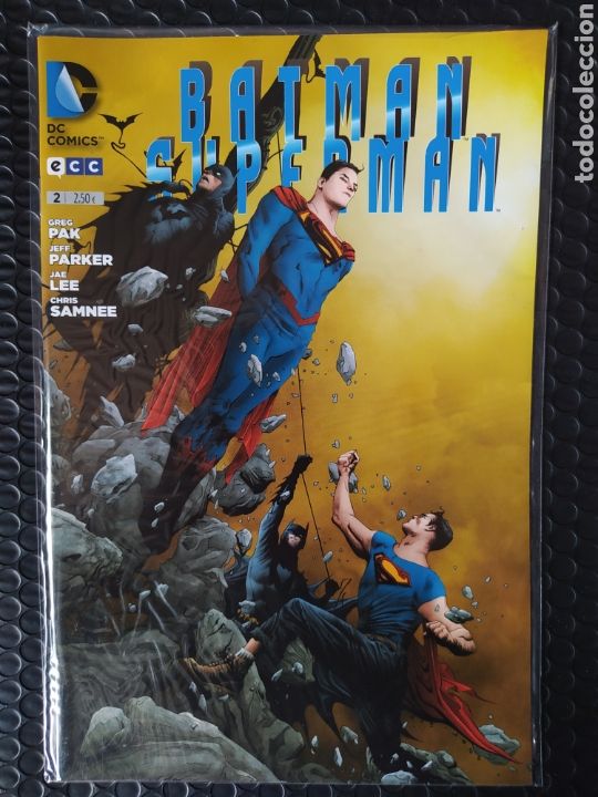 C&oacute;mics: DESCATALOGADO-BATMAN/SUPERMAN #2-GREG PAK-ECC-NUEVO-BOLSA & BACKBOARD - Foto 1