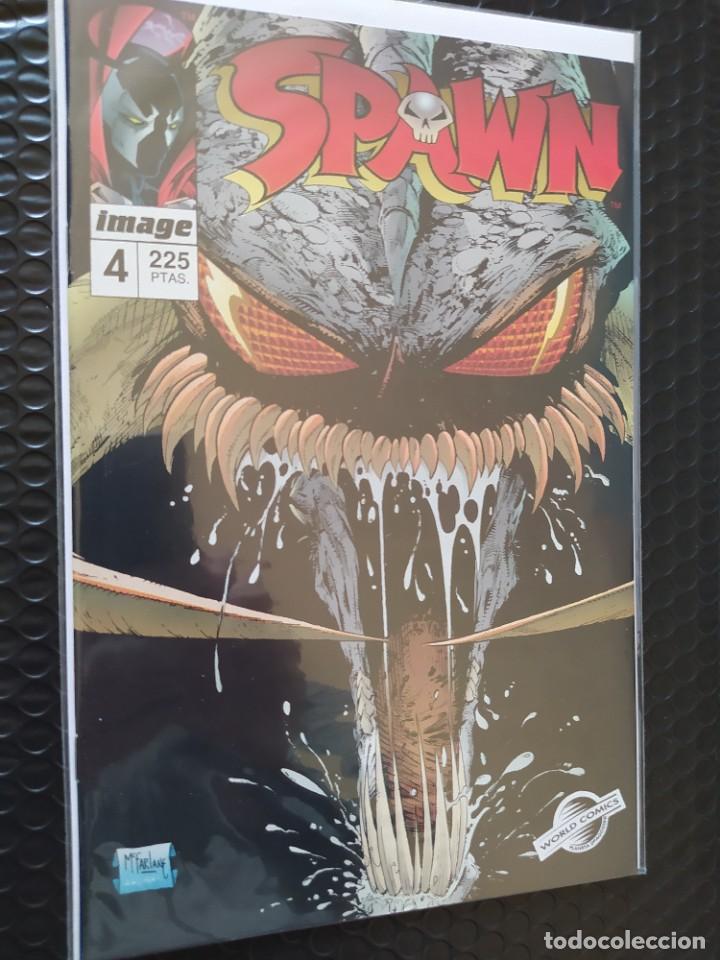 C&oacute;mics: SPAWN #4 SPANISH EDITION-TODD MCFARLANE-1994-IMAGE-VFN-BOLSA & BACKBOARD - Foto 1