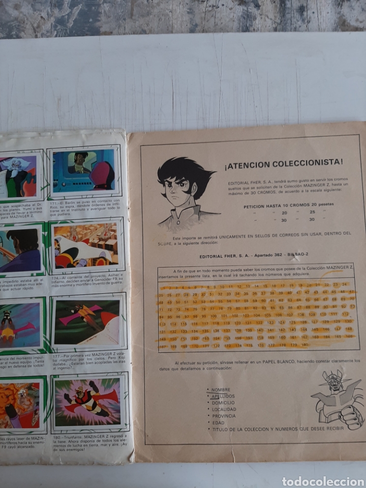 C&oacute;mics: &Aacute;lbum de cromos. Mazinger Z. Completo - Foto 3
