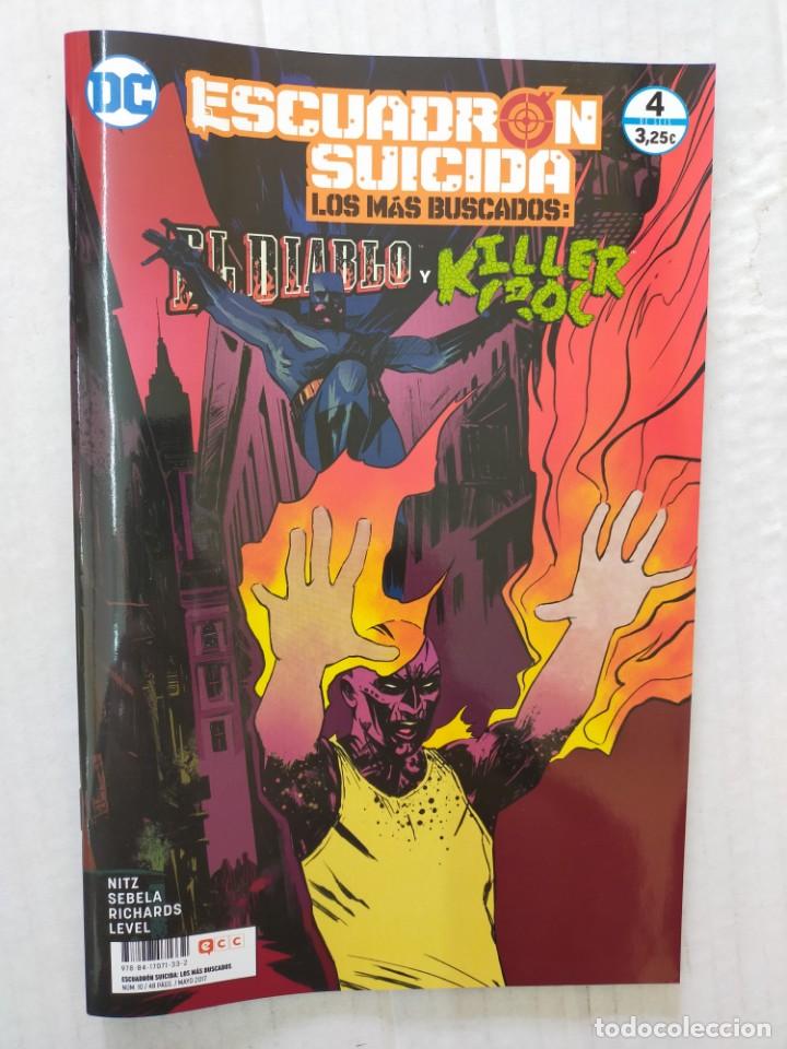 C&oacute;mics: ESCUADR&Oacute;N SUICIDA. LOS M&Aacute;S BUSCADOS n&ordm; 4: EL DIABLO Y KILLER CROC. ECC - Foto 1