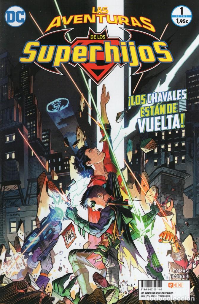 C&oacute;mics: LAS AVENTURAS DE LOS SUPERHIJOS N&ordm; 1 - ECC - IMPECABLE - Foto 1