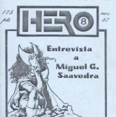Cómics: FANZINE HERO Nº8. MIGUEL G. SAAVEDRA, STAR BRAND, ADAM STRANGE Y MÁS SOBRE SUPERHÉROES. Lote 263027125