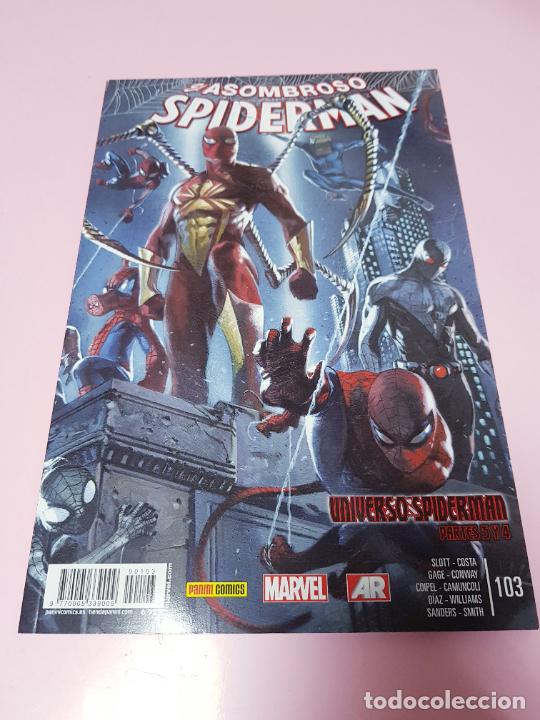 C&oacute;mics: COMIC-ASOMBROSO SPIDERMAN-UNIVERSO SPIDERMAN-MARVEL-PANINI-103-AR-2015-EXCELENTE - Foto 5