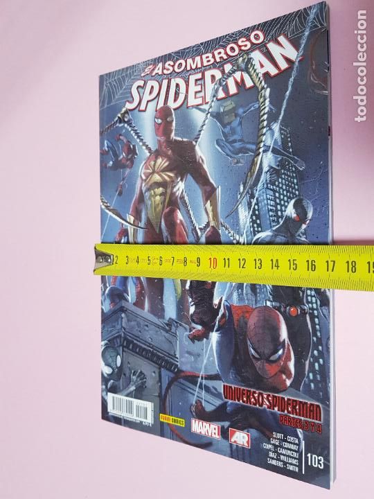 C&oacute;mics: COMIC-ASOMBROSO SPIDERMAN-UNIVERSO SPIDERMAN-MARVEL-PANINI-103-AR-2015-EXCELENTE - Foto 15