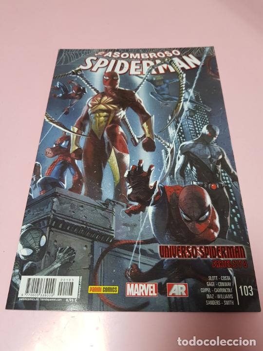 C&oacute;mics: COMIC-ASOMBROSO SPIDERMAN-UNIVERSO SPIDERMAN-MARVEL-PANINI-103-AR-2015-EXCELENTE - Foto 16