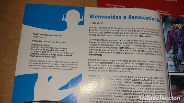 C&oacute;mics: 3 c&oacute;mics Universo DC Renacimiento FLASH N&deg; 1 2 3 ECC A&Ntilde;O 2016 - Foto 3