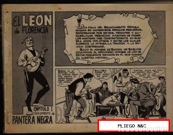 C&oacute;mics: El Le&oacute;n de Florencia. Completa. Suplemento de Pantera Negra - Foto 1