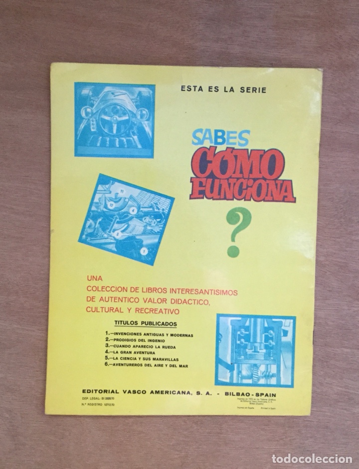 C&oacute;mics: Serie &iquest;Sabes c&oacute;mo funciona?. Editorial Vasco americana. 1972 - Foto 15
