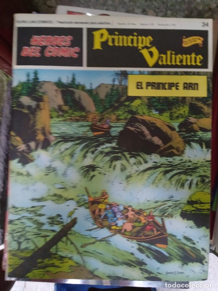 C&oacute;mics: Pr&iacute;ncipe Valiente N&ordm; 34 (H&eacute;roes del Comic) - Harold Foster - Foto 1