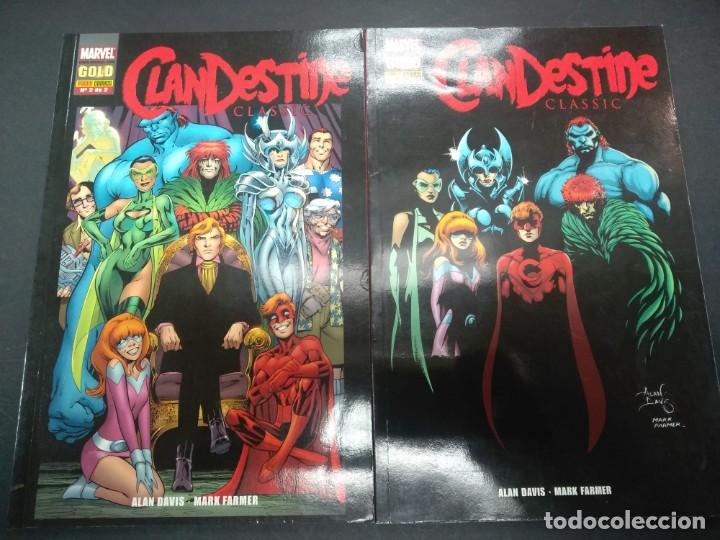 C&oacute;mics: CLANDESTINE CLASSIC COLECCI&Oacute;N COMPLETA 2 N&Uacute;MEROS PANINI C&Oacute;MICS MARVEL - Foto 1