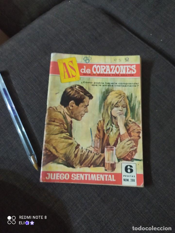 Comics : ESTAMOS LIQUIDANDO. JUEGO SENTIMENTAL as de corazones n 288 a&ntilde;o 1966 editorial bruguera