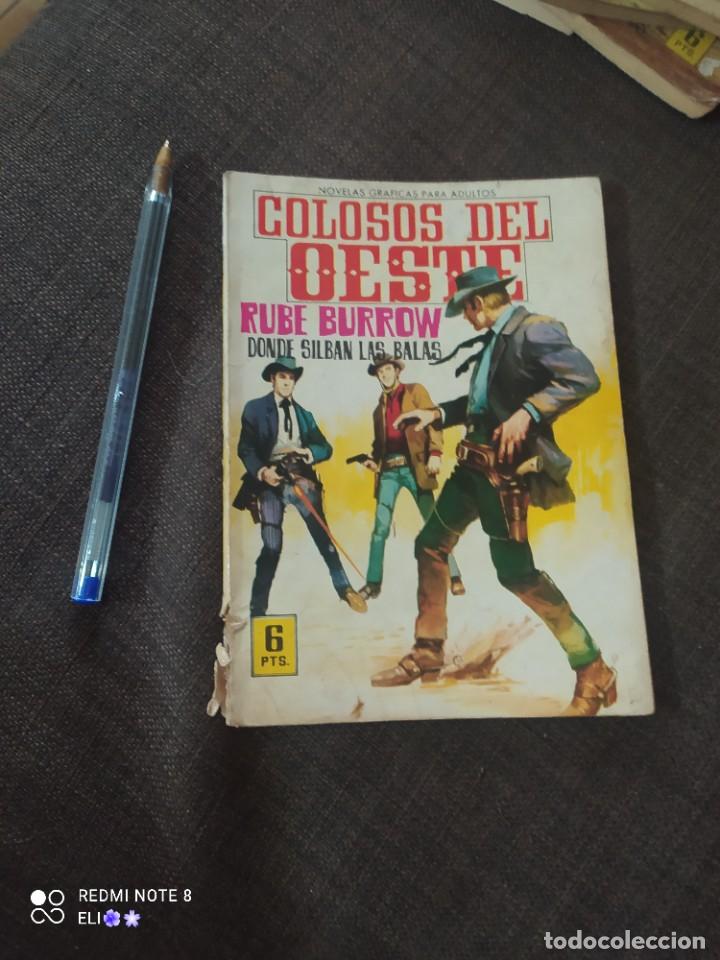 Comics: DONDE SILBAN LAS BALAS Rube Burrow coleccion colosos del oeste n 27 editorial ferma