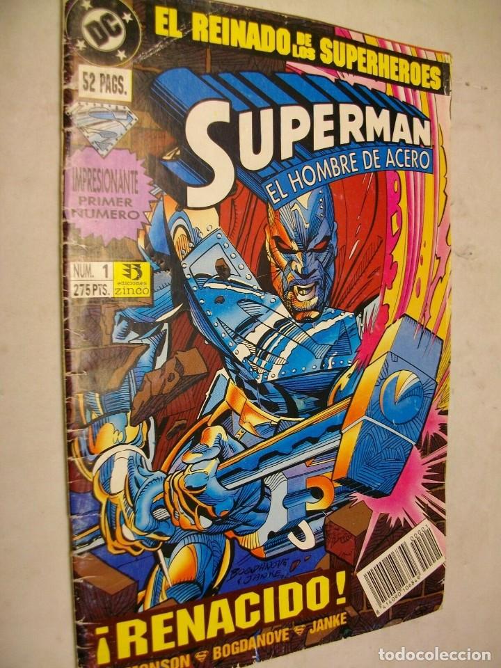 C&oacute;mics: SUPERMAN EL HOMBRE DE ACERO NUM. 1 RENACIDO - Foto 1