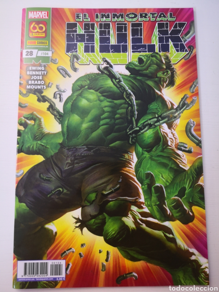 C&oacute;mics: EL INMORTAL HULK N&deg;28 / 104. MARVEL PANINI C&Oacute;MICS. - Foto 1
