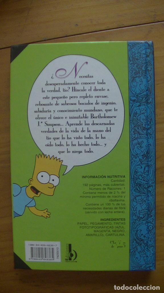 C&oacute;mics: BART SIMPSON. GU&Iacute;A PARA LA VIDA. MATT GROENING. ED B. 1996 - Foto 2