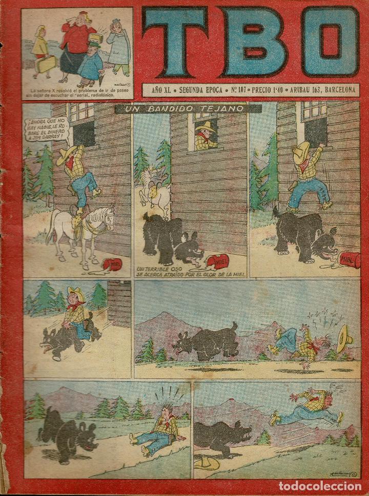 Comics: TBO segunda &eacute;poca n&ordm; 107,original .(procede encuadernaci&oacute;n)