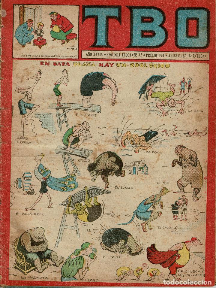 Comics: TBO segunda &eacute;poca n&ordm; 92-93-94-95 y 96 ,originales .(proceden encuadernaci&oacute;n)