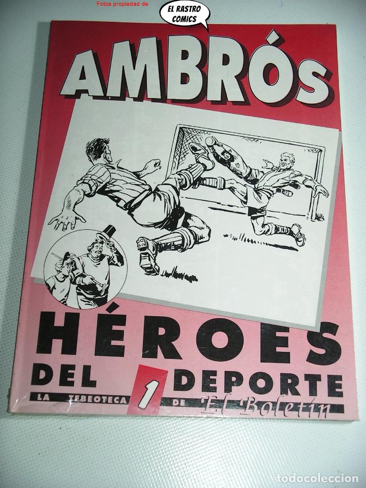 Comics: H&eacute;roes del deporte n&ordm; 1 uno, Ambr&oacute;s, precintado, ed. El Bolet&iacute;n a&ntilde;o 1992, OFERTA!!