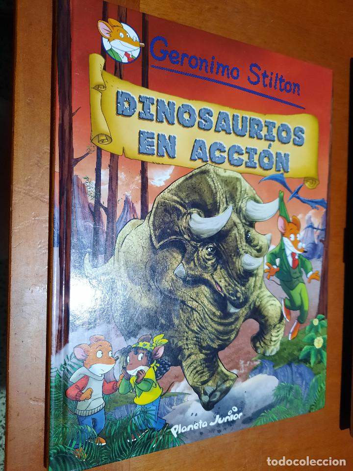 C&oacute;mics: DINOSAURIOS EN ACCI&Oacute;N. GERONIMO STILTON. PLANETA JUNIOR. BUEN ESTADO. DIFICIL e2 5 - Foto 1