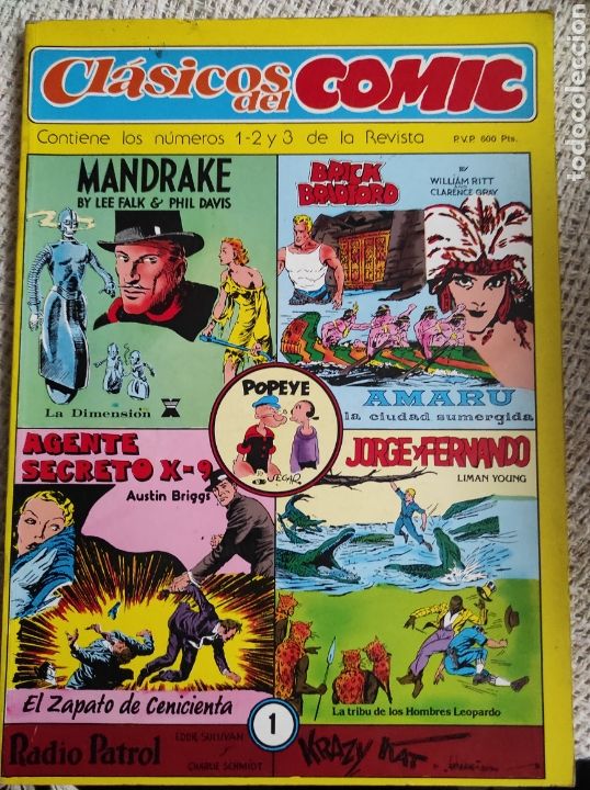 Fumetti: CLASICOS DEL COMIC - TOMO RECOPILATORIO CON LOS TRES PRIMEROS N&Uacute;MEROS DE LA COLECCI&Oacute;N