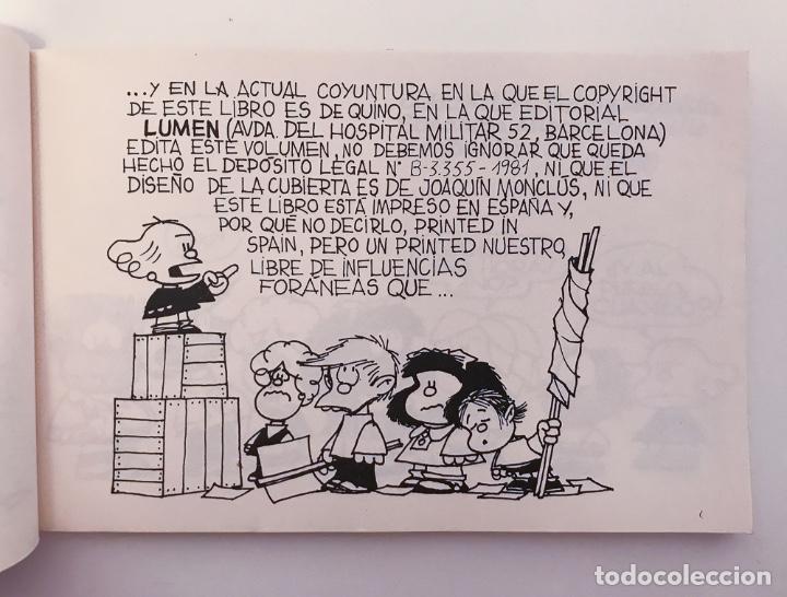 C&oacute;mics: MAFALDA N&ordm;10 - LUMEN 1981 - QUINO - Foto 2