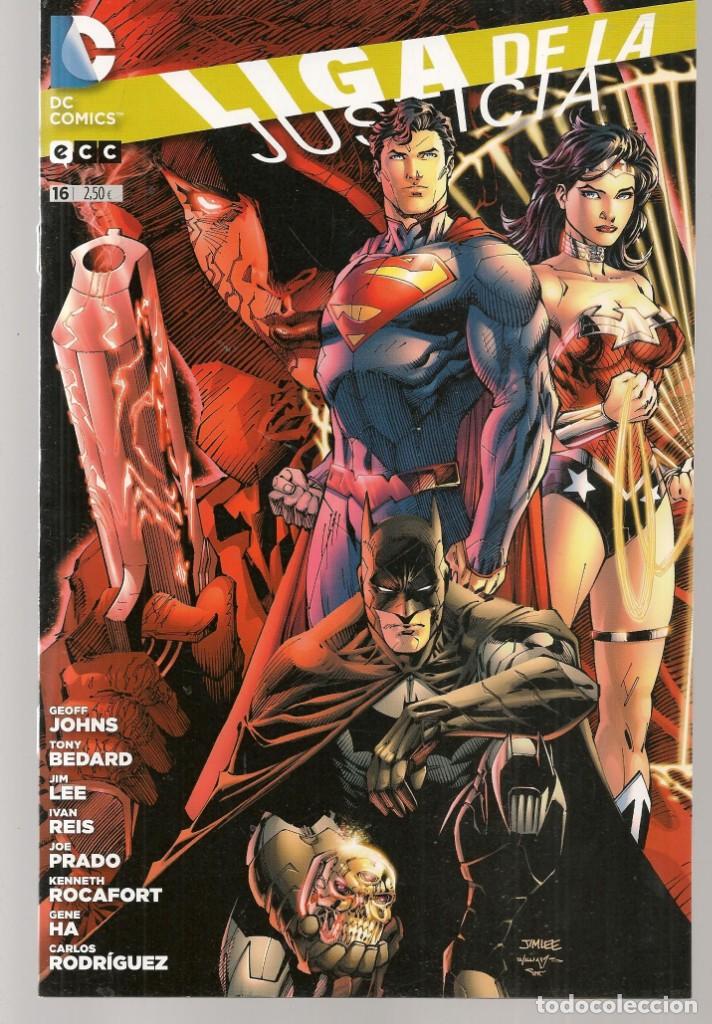 C&oacute;mics: LIGA DE LA JUSTICIA. N&ordm; 16. POSTER CENTRAL EXTENSIBLE. DC COMICS / ECC. (C/A11) - Foto 1