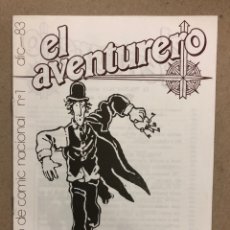 Cómics: EL AVENTURERO N° 1 (MADRID 1983). CATÁLOGO DE CÓMIC NACIONAL. HISTÓRICO FANZINE ORIGINAL.