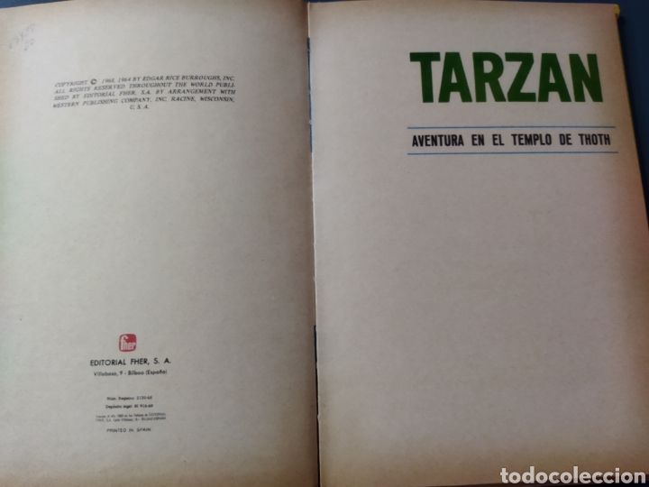 C&oacute;mics: Tarz&aacute;n .Ediciones Fher 1968 - Foto 8