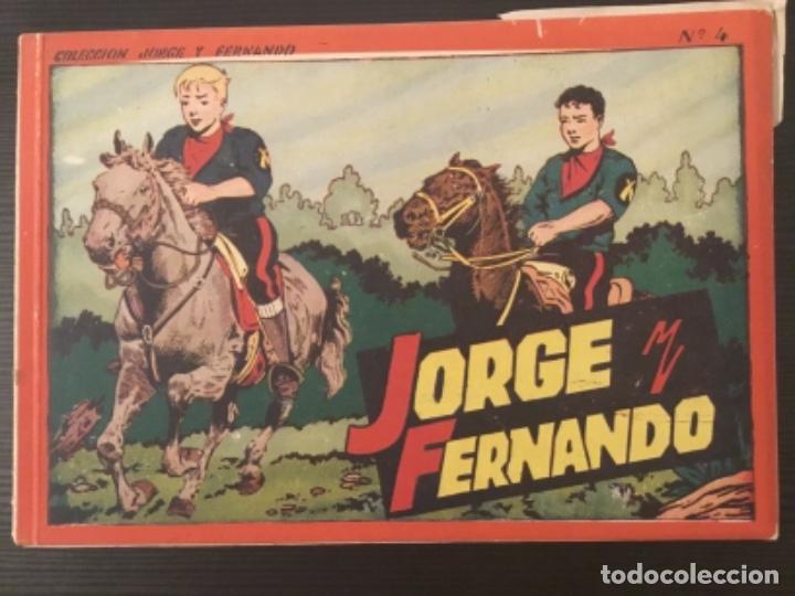 Comics: C&oacute;mic Jorge Fernando ORIGINAL hispano americana &aacute;lbum rojo 25 cm x 17 cm n&uacute;mero 4