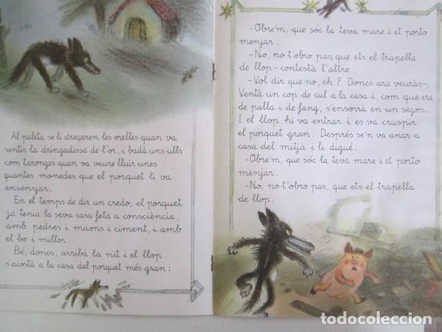 C&oacute;mics: CUENTO INFANTIL ELS TRES PORQUETS 1986 - Foto 2