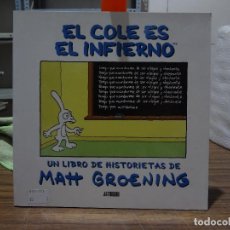Cómics: EL COLE ES EL INFIERNO - MATT GROENING - ASTIBERRI. Lote 278542773