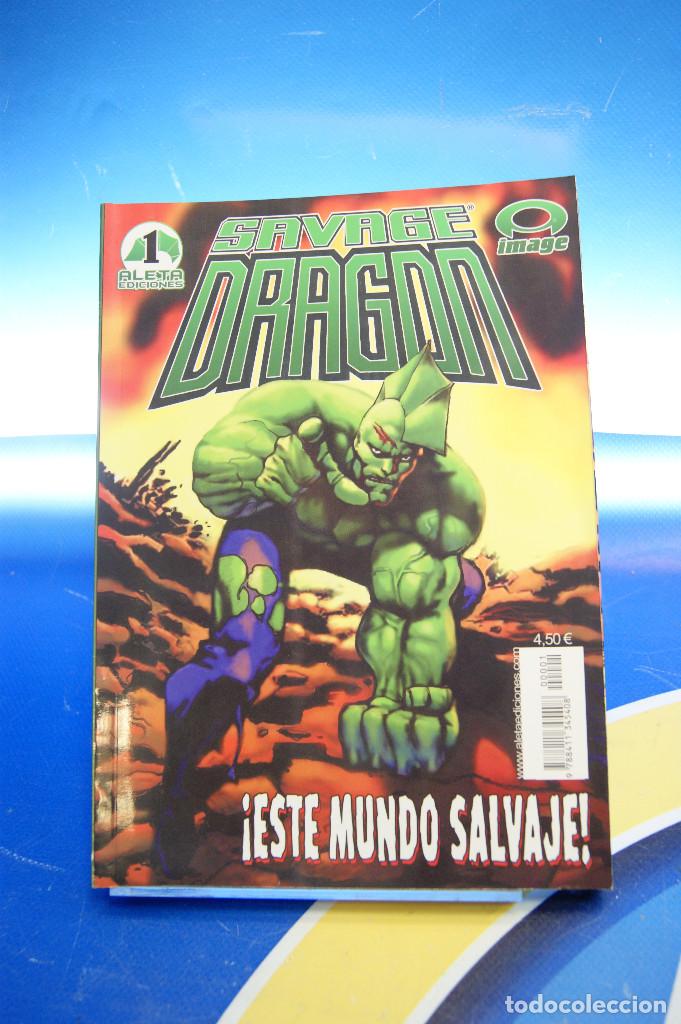 C&oacute;mics: Comics. Savage Dragon, E. Larsen. Image. Aleta Ediciones, 2004. n&ordm; 1, 2, 3, 4. - Foto 2