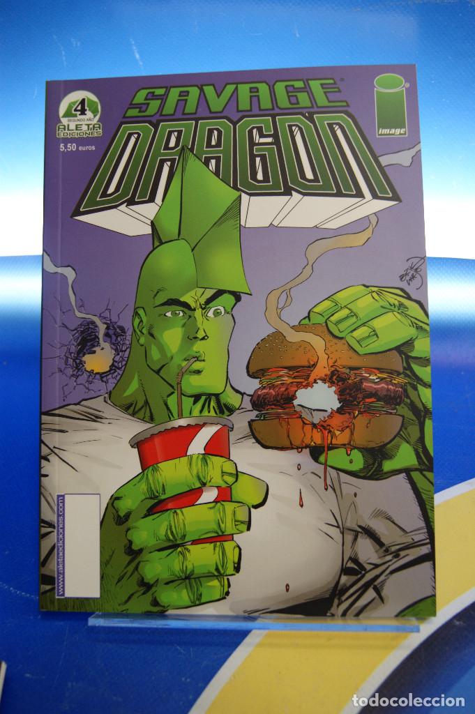 C&oacute;mics: Comics. Savage Dragon, E. Larsen. Image. Aleta Ediciones, 2004. n&ordm; 1, 2, 3, 4. - Foto 5