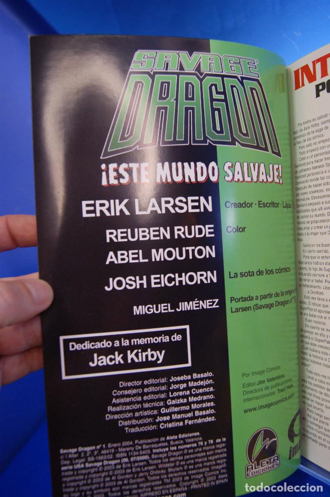 C&oacute;mics: Comics. Savage Dragon, E. Larsen. Image. Aleta Ediciones, 2004. n&ordm; 1, 2, 3, 4. - Foto 6