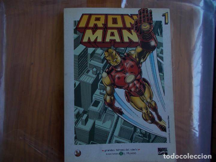C&oacute;mics: IRON MAN 1, MARVEL COMIC, BIBLIOTECA EL MUNDO - Foto 1